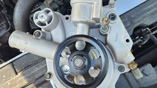 How to replace water pump on 5.7 hemi 2013 Chrysler 300c 