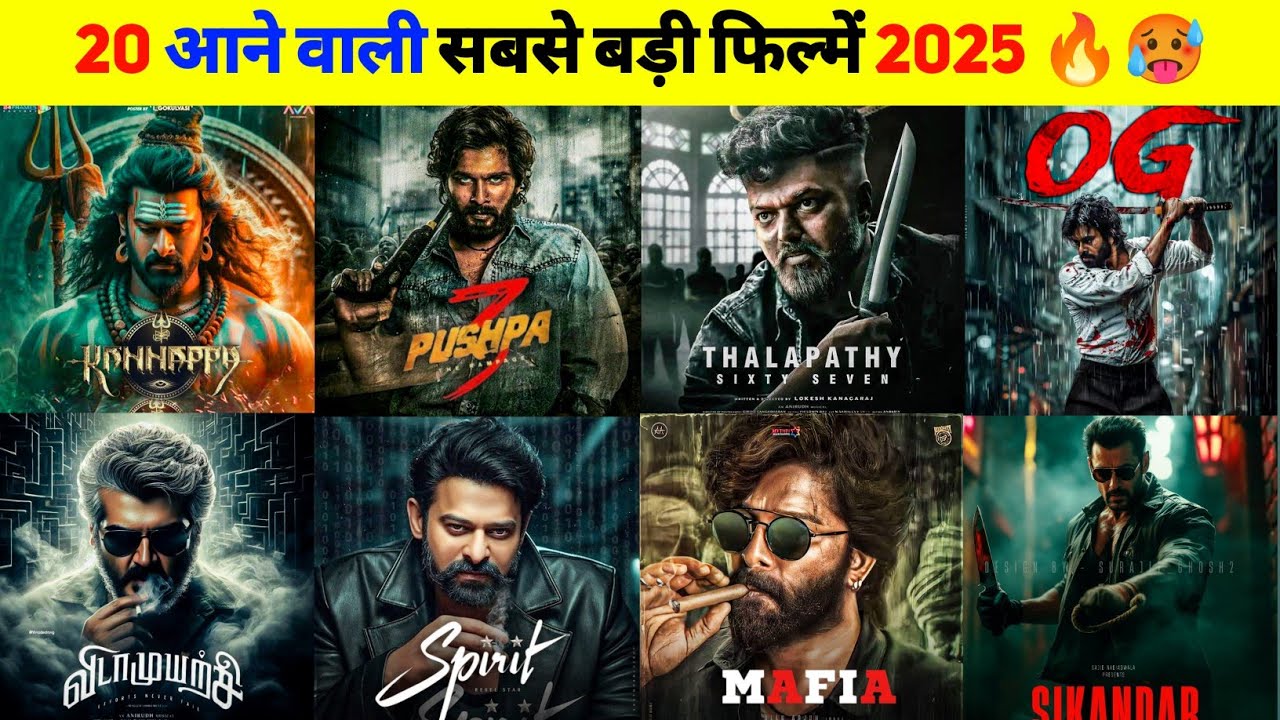 20 Upcoming Biggest SOUTH INDIAN Movies 2025 Hindi | Upcoming South ...