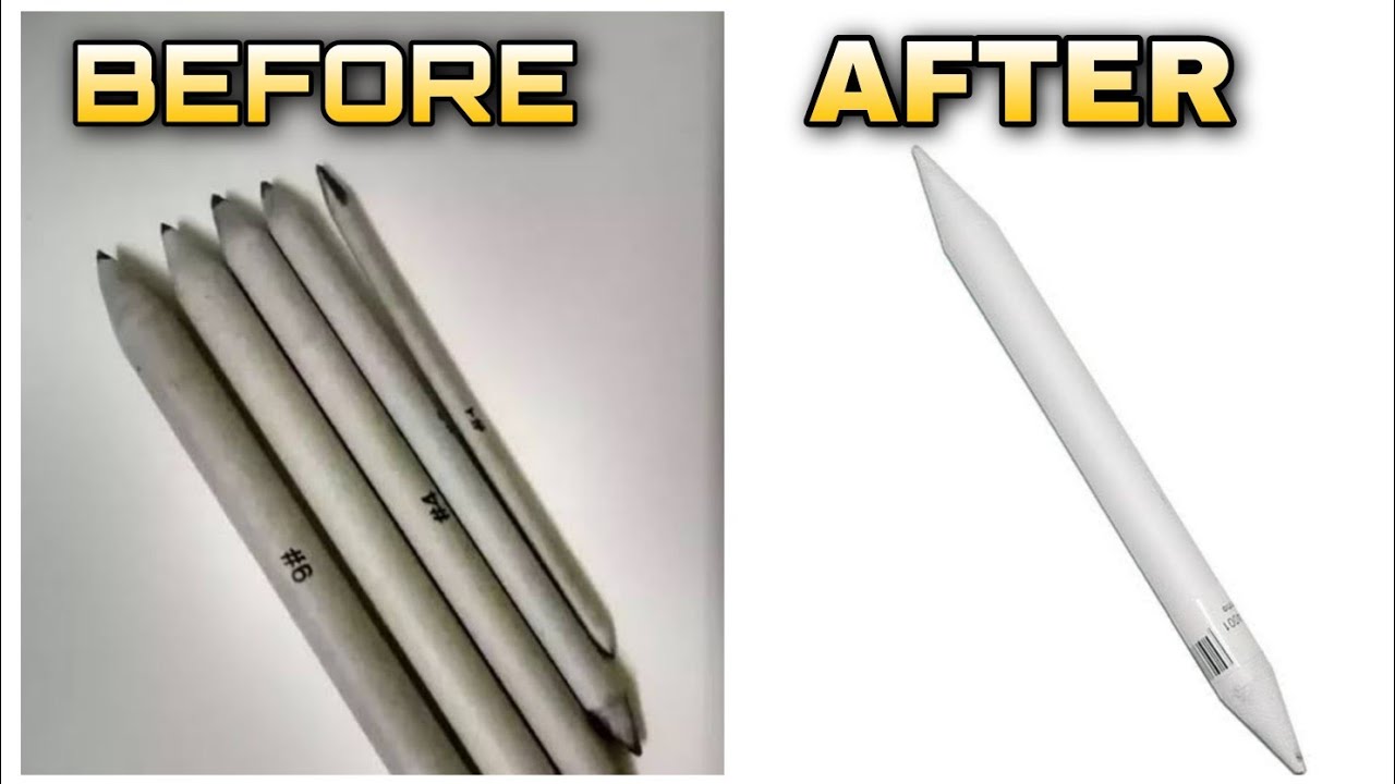How to clean your blending stumps perfactly(art x) - YouTube