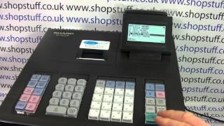SHARP XEA207 CASH REGISTER - HOW TO ISSUE A Z1 RESETTING SALES REPORT