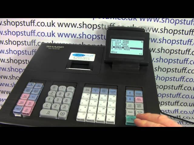 SHARP XEA207 CASH REGISTER - HOW TO ISSUE A Z1 RESETTING SALES