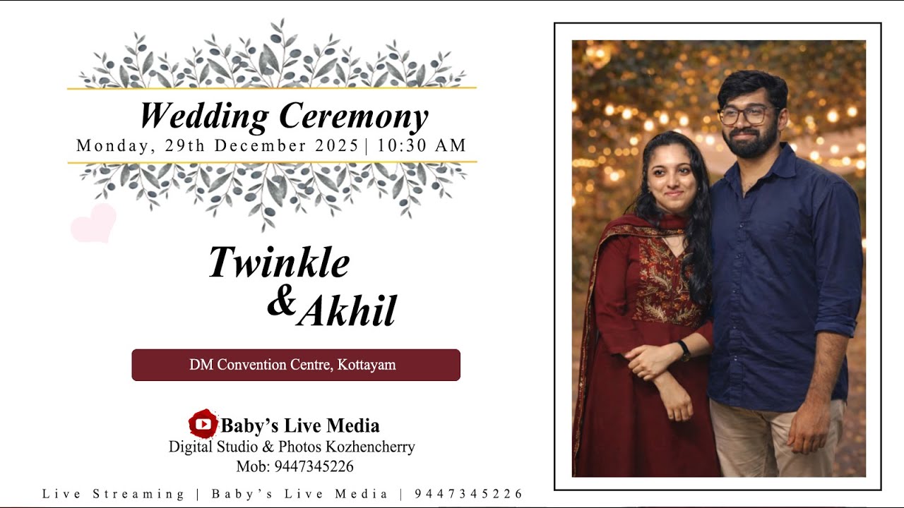 Wedding Ceremony | Twinkle & Akhil | 29th December, 2025
