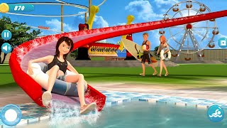 WATER PARK SLIDE RACING GAME ANDRIOD GAMEPLAY #1 screenshot 5