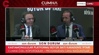Hasan Baltacı: Kastamonu’nun İstanbul’daki Gücü Memlekete Yatırıma Dönüşmeli | CUMHA
