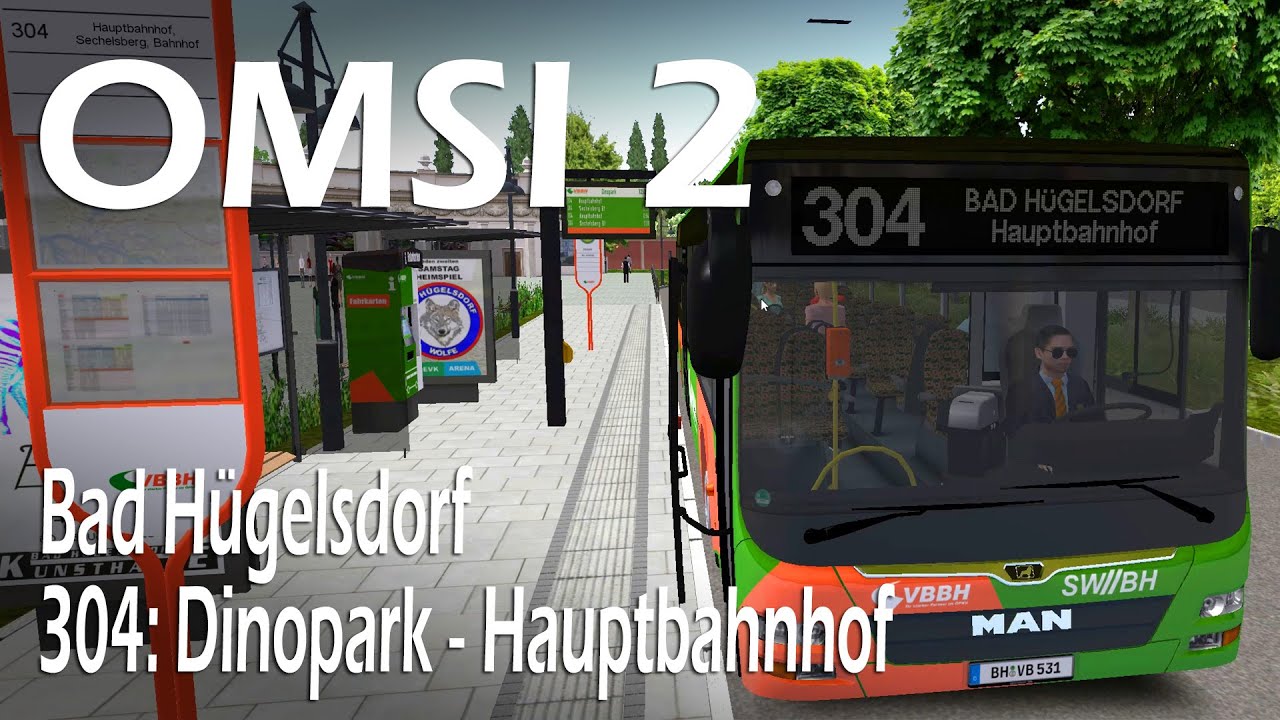 304: Dinopark ⇄ Hauptbahnhof | Bad Hügelsdorf | OMSI 2