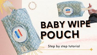 DIY Baby Wipe Travel Pouch with Zipper - A Full Sewing Tutorial for Boxy Zipper Bag