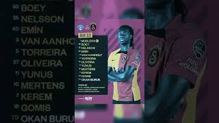 Galatasarayın Kasımpaşa Karşısında Ilk 11I Şfet Impaşa