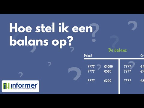 Hoe stel ik een balans op? | InformerOnline How to...