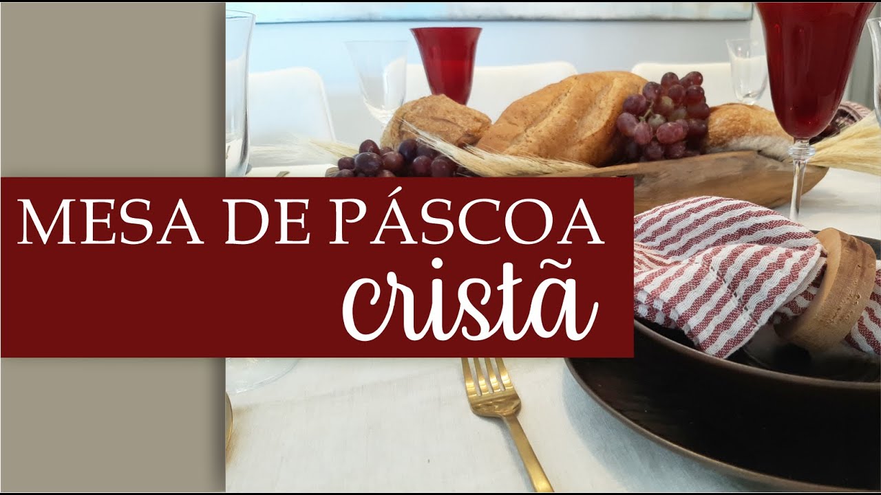 Mesa Posta de PÁSCOA CRISTÃ