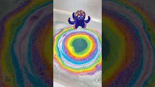 The Most Satisfying Rainbow Bath Bomb Ever