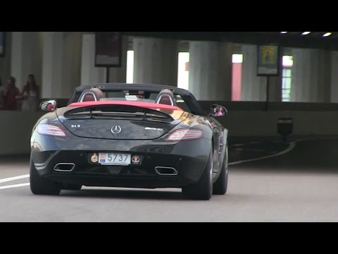 ONBOARD A LOUD Mercedes SLS AMG Roadster In Monaco | TUNNELS!