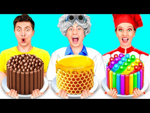 Me vs Grandpa Cooking Challenge | Food Battle by HAHANOM Challenge