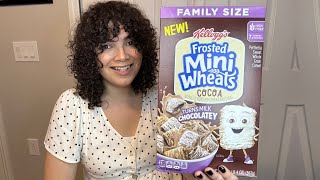 NEW Frosted Mini Wheats Cocoa Cereal Taste Test