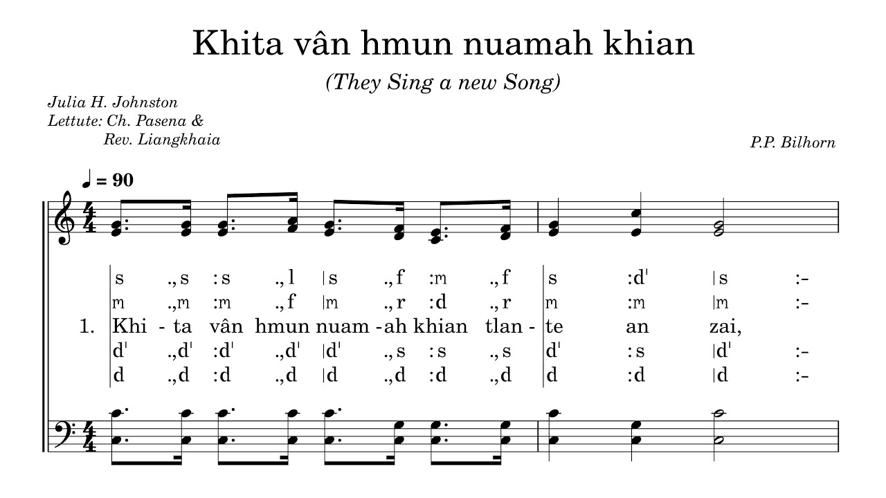 KHB 461 | Khita Van Hmun Nuamah Khian (They Sing a New Song) | A Capella
