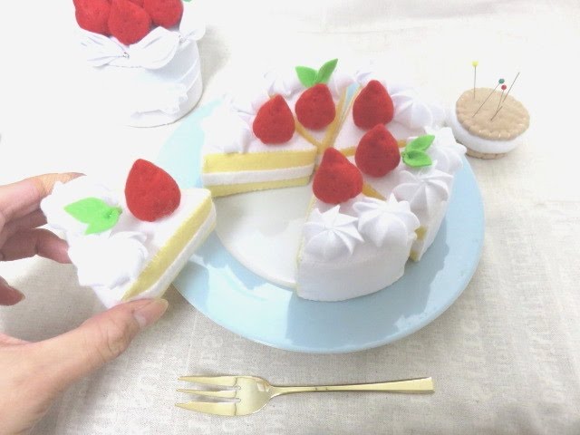 フェルトままごとフェルトケーキの作り方 How To Felt Cake Youtube