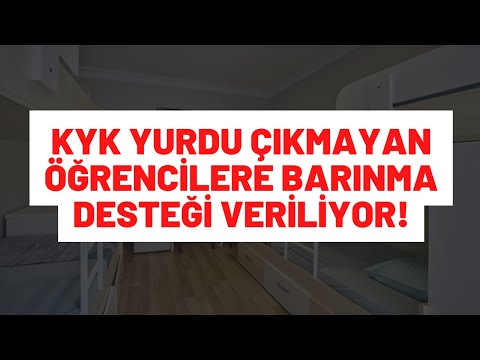 KYK YURDU ÇIKMAYAN ÖĞRENCİLER DİKKAT YURT ÇIKMAYAN ÖĞRENCİLER İÇİN YURT BAŞVURULARI BAŞLADI (ABB)