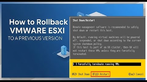 How to rollback to ESXI previous version | VMware ESXI rollback in Tamil