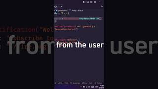 JavaScript Notification API #shorts