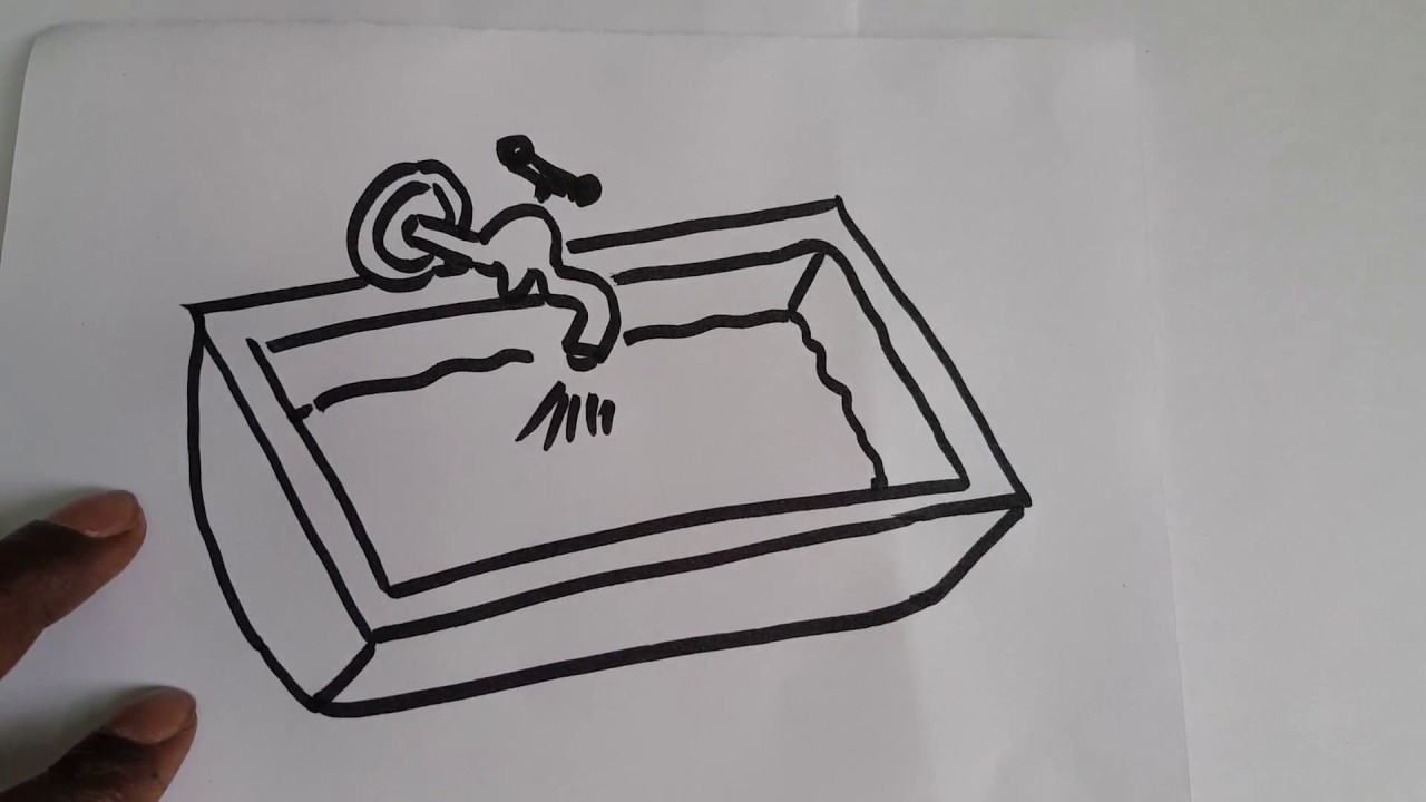 Kitchen Sink Drawing Free CAD Blocks  Cadbull