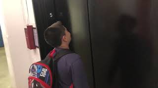 Going into the crazy magical elevator