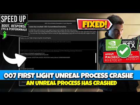 An Unreal Process Has Crashed: UE-FactoryGame Fix | 007 First Light Crash Fix (PC)