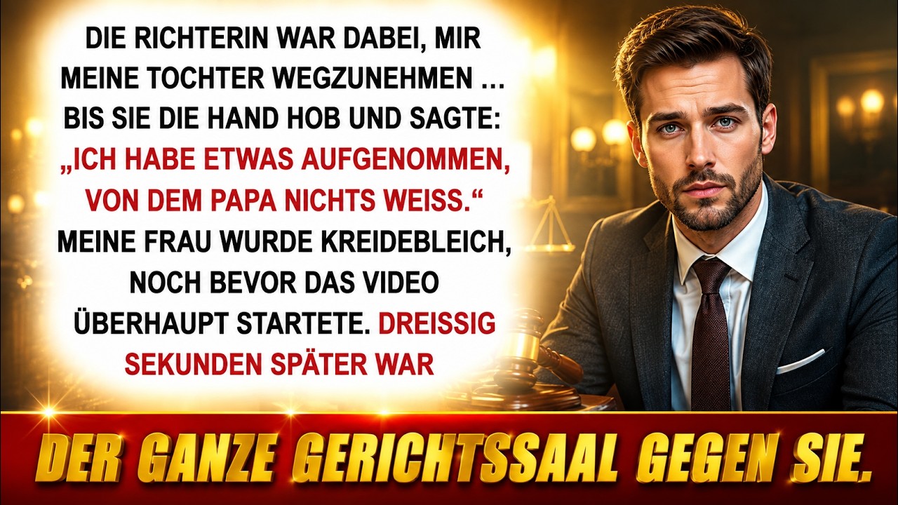 Meine 7-jährige Tochter spielte im Scheidungsgericht heimlich eine Aufnahme ab – alle schwiegen...