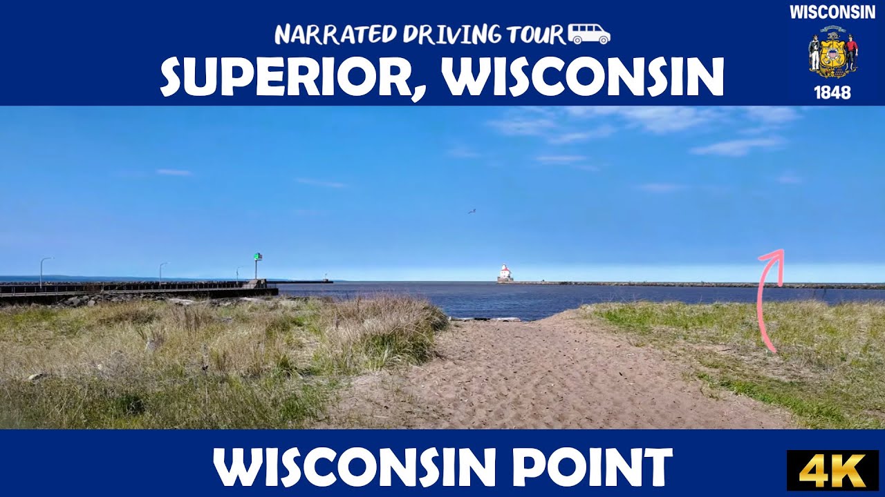 Wisconsin Point Drive 🚗 Superior, Wisconsin Wisconsin Point 🌊 4K Drive - YouTube