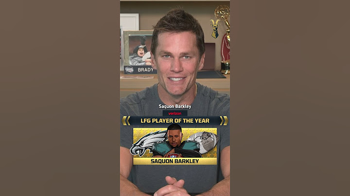 Tom Brady's 2024 LFG POY: Saquon Barkley 🏃‍♂️💨 #tombrady #saquonbarkley #eagles