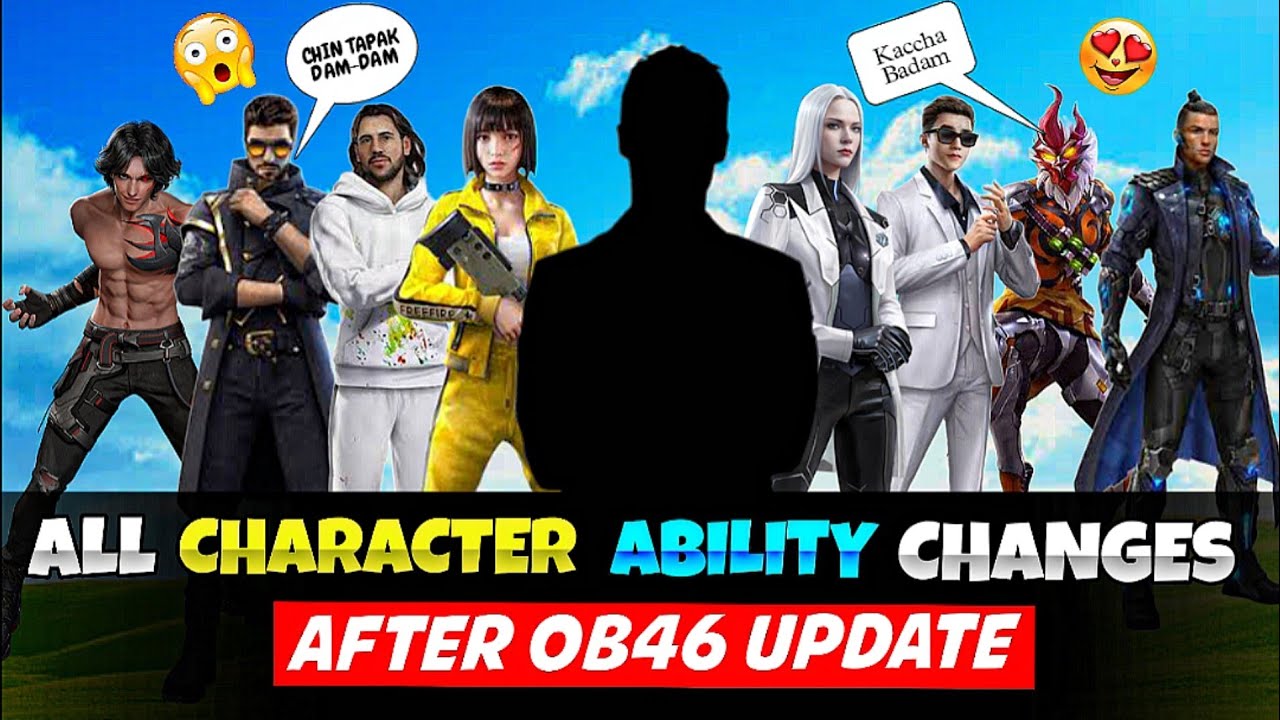 ALL CHARACTER ABILITY CHANGES AFTER OB46 UPDATE | FREE FIRE OB46 CHARACTER ABILITY CHANGES 2024