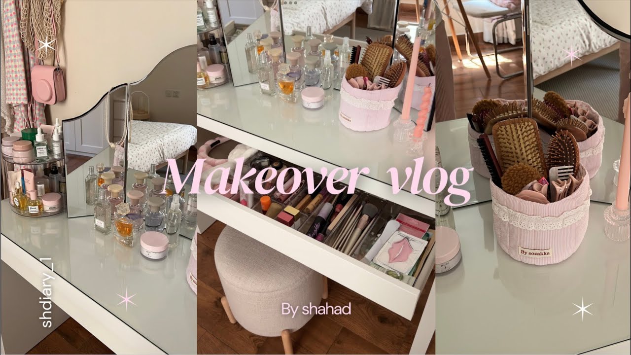 تسريحتي الجديدة🪞🩰vanity makeover ، ايكيا، طلبيتي من تيمو📦