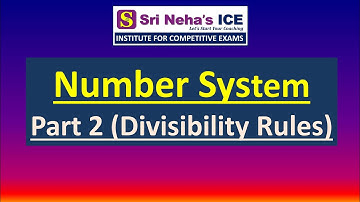Number System - Part 2 (Divisibility Rules) for SSC and Bank Exams