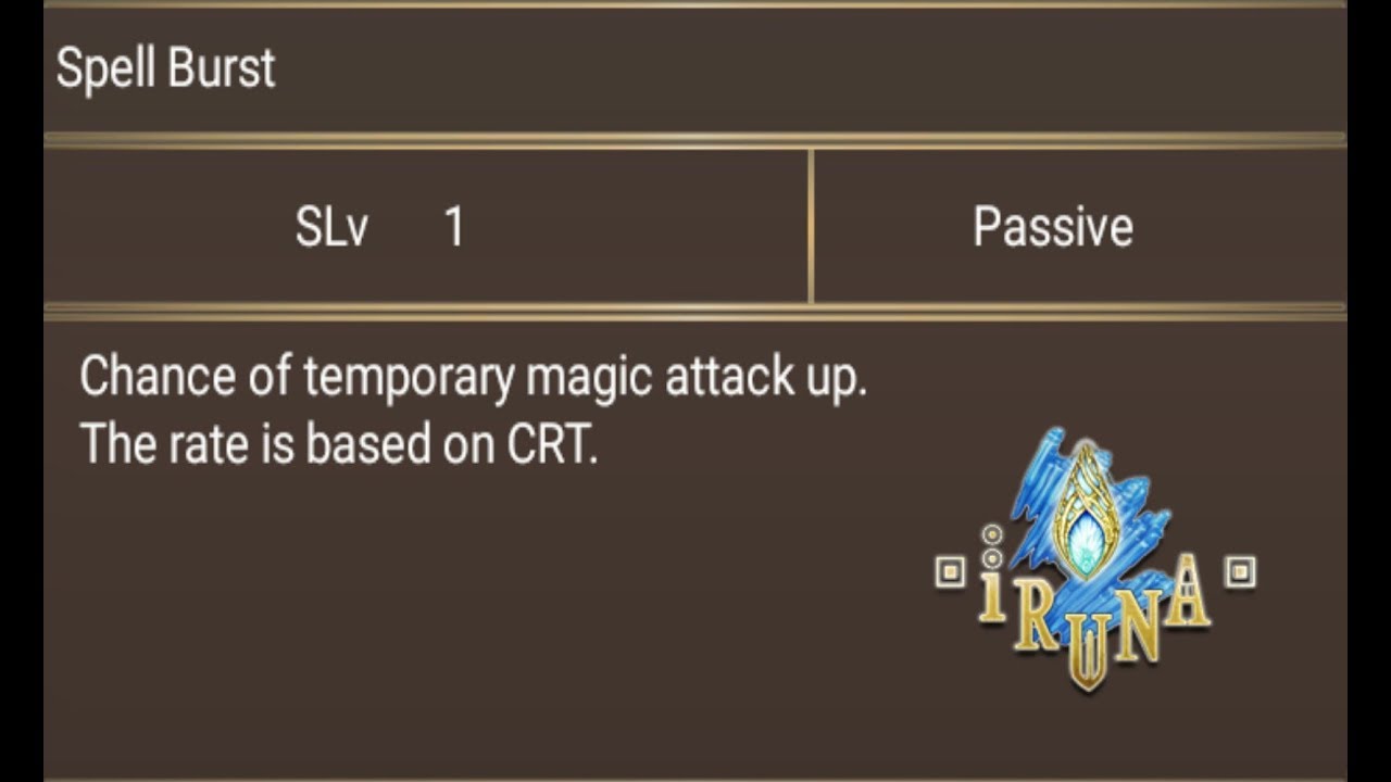 IrunaOnline:[TeachSkill]Spell Burst Lv1/High Wizard Lv180 - YouTube
