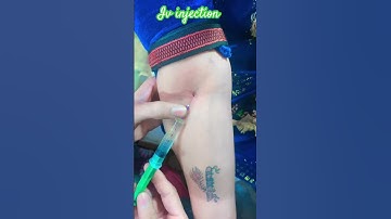 Intravenous injection use ll iv injection kese lagaya jata hai ll #ivinjection #short