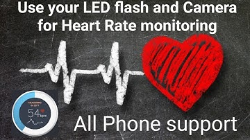 Use your LED flash and Camera for Heart Rate monitoring