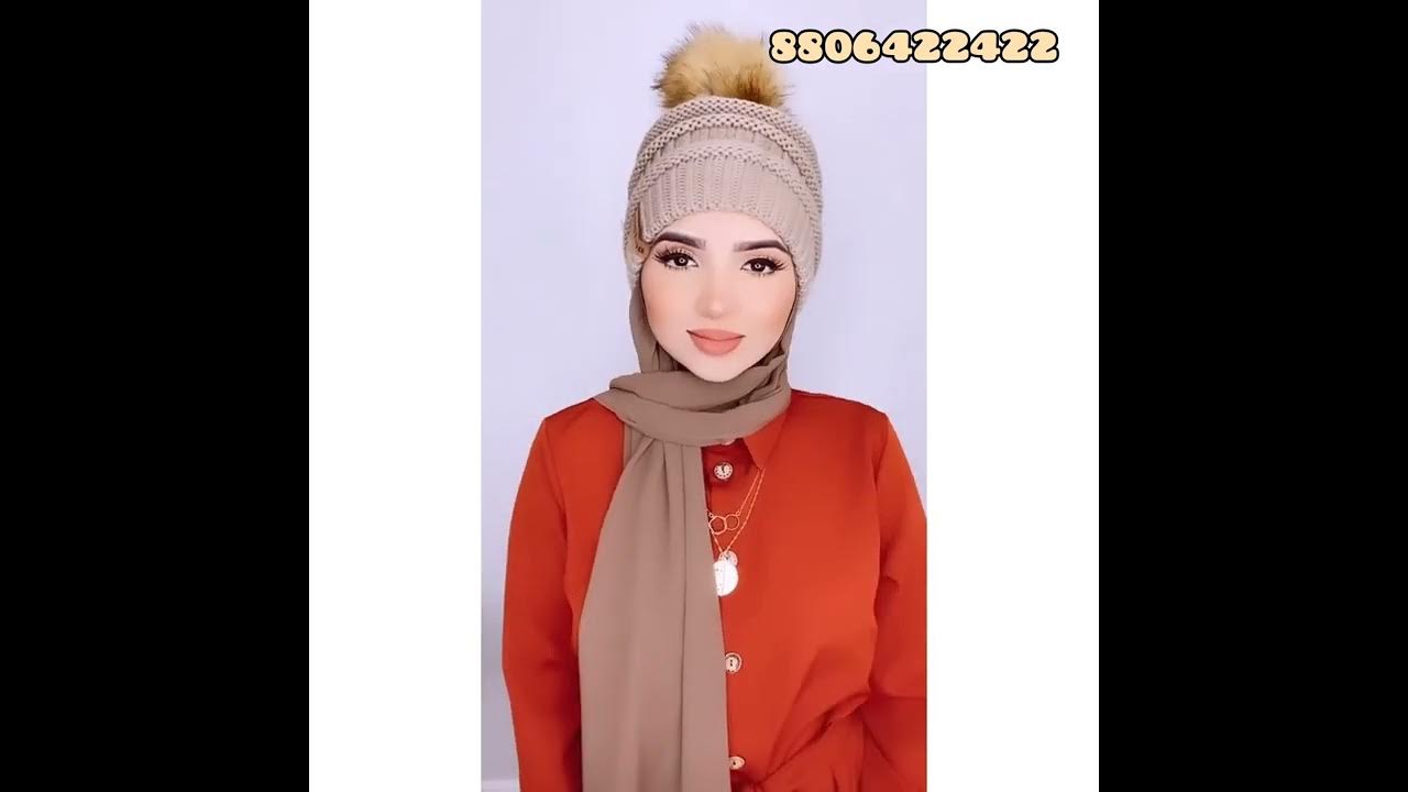 hijab with beanie hat/6 ways wear hijab with beanie hat/Beanie Hijab