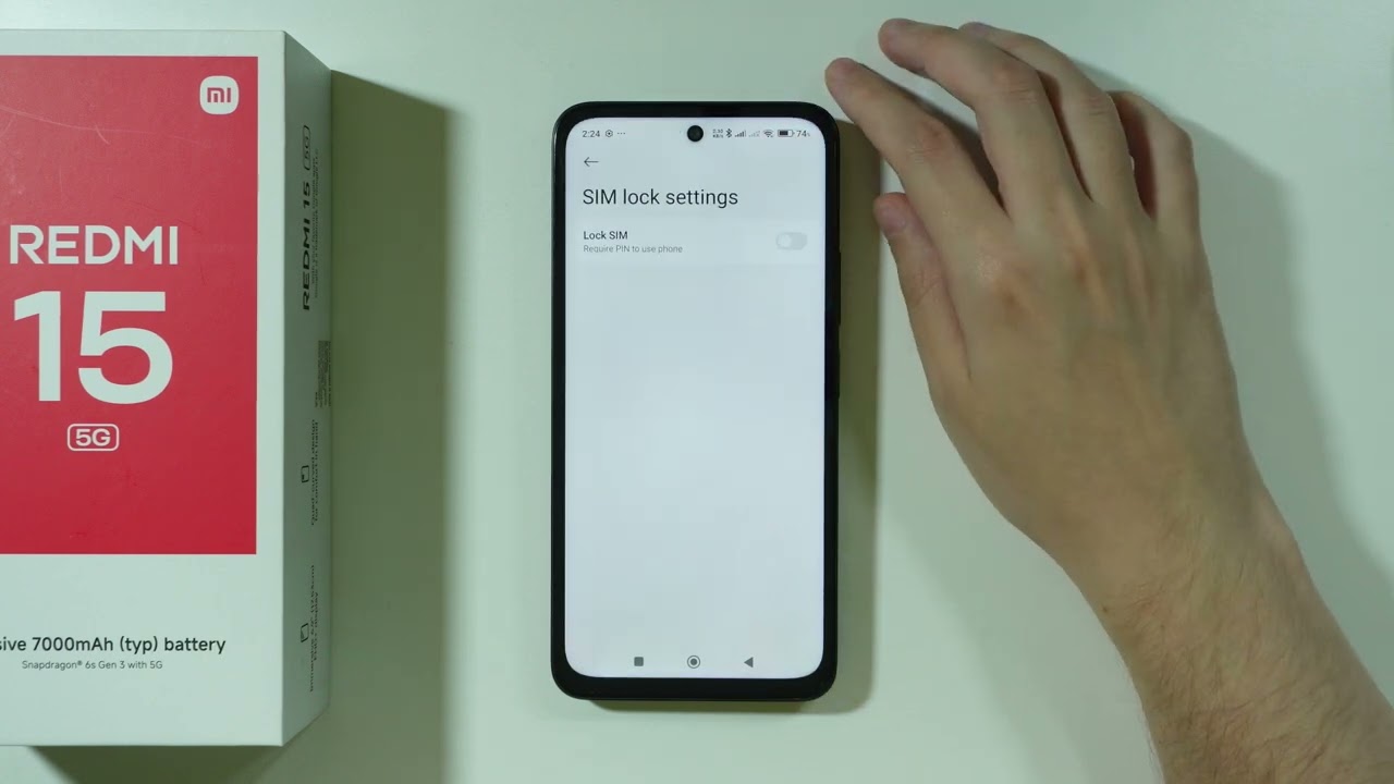 Redmi 15: How to Add & Remove SIM Lock (Toggle SIM Card PIN Code)