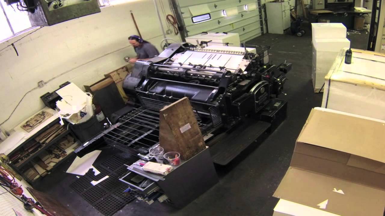 Die Cutting at The Letterpress 2015 11 05 YouTube