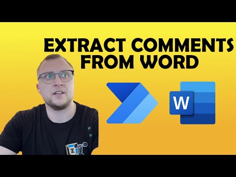 How to | use Power Automate Desktop to extract Word comments