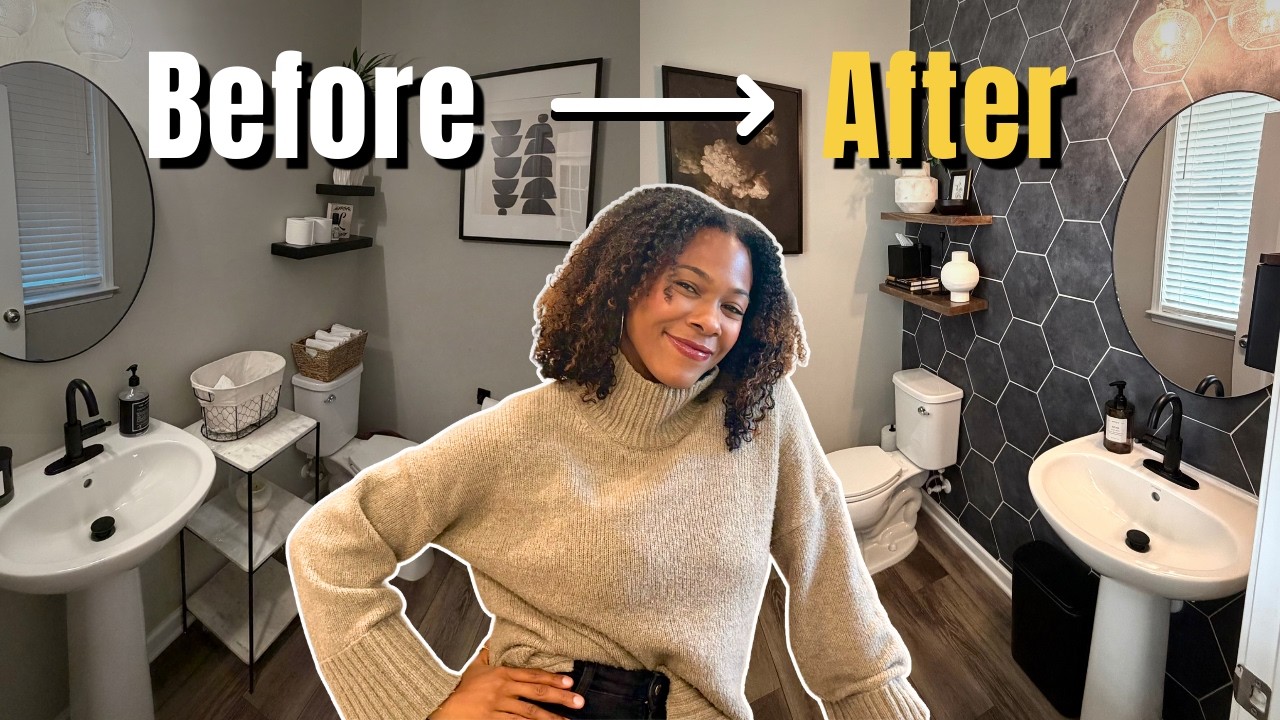 BATHROOM MAKEOVER on a BUDGET