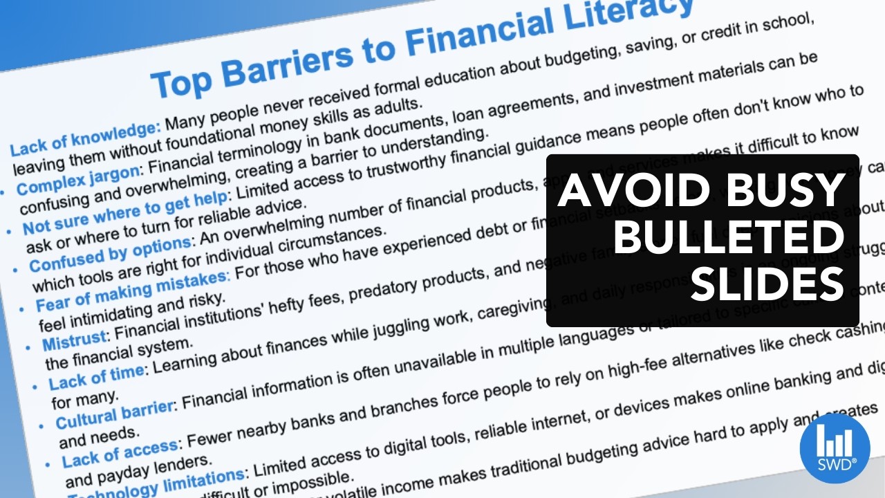 Превратите слайды с большим количеством текста в лаконичные дизайнерские решения.