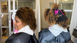 She Wanted To HEAT TRAIN | I Said NO! Here’s why….. Natural hair silk press