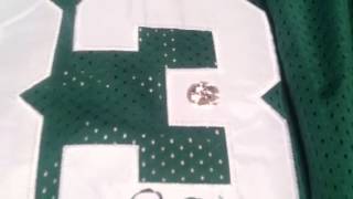 Larry Bird Autographed Boston Celtics Basketball Jersey - Bird Hologram + Photo Signing