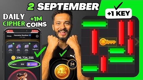 2 September Mini Game Puzzle and Daily Cipher Hamster Kombat | How to Solve Mini Game Puzzle 45