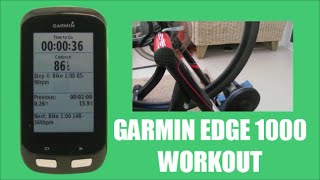 Garmin Edge 1000 Workout