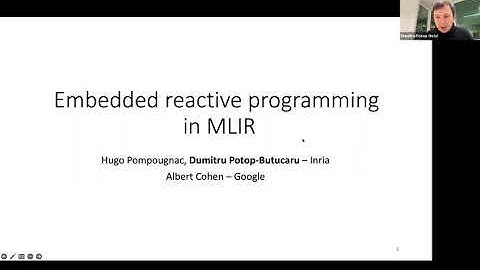 Open MLIR Meeting 12-15-2022: Embedded Reactive Programming in MLIR