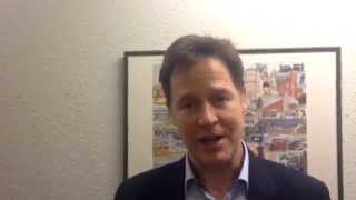 Nick Clegg wishes Blind Veterans UK a happy 100th birthday