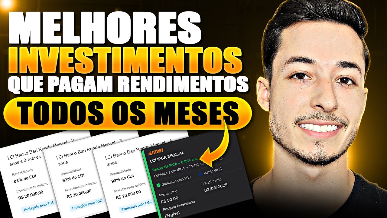 INVESTIMENTOS QUE PAGAM RENDA TODO MÊS PARA QUEM QUER VIVER DE RENDA!