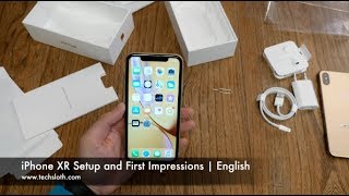 iPhone XR Setup and First Impressions | English