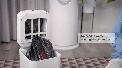 Basurero inteligente, con autosellado y cambiador de bolsa automático, sensor de movimiento