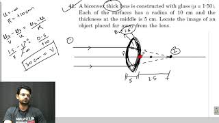 question 41 exercise HC Verma chapter 18 geometrical optics solution